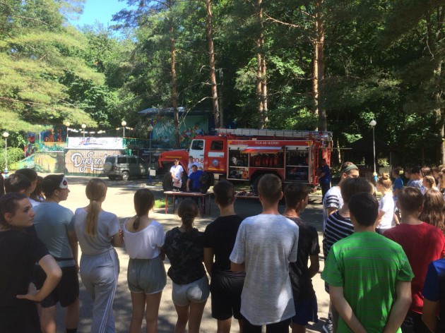 Проведено занятие по безопасности в МБУ БО «Дубрава» для подростков летней тематической смены «Лига чемпионов»